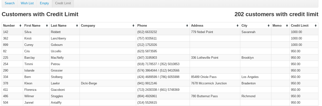 Credit Limit - VMX POS